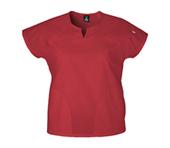 Short Sleeve Raglan Top With Side Seam Pockets